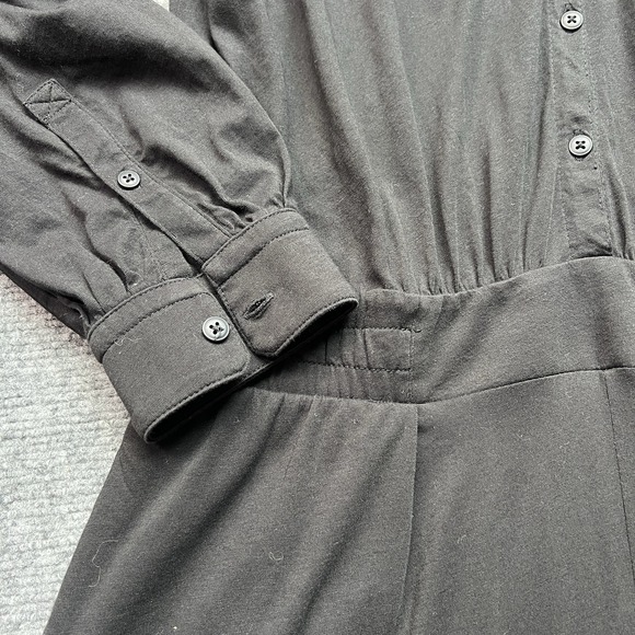 ATM Anthony‎ Thomas Melillo Long Sleeve JumpSuit Size Large Black Over Sized - Picture 14 of 14